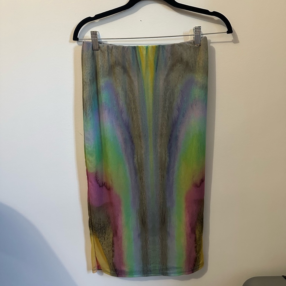 AFRM Multicolor Midi Skirt